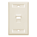 Leviton Number of Gangs: 1 Plastic, Light Almond 42081-1TS